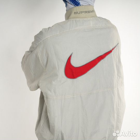Анорак белый Nike x Supreme