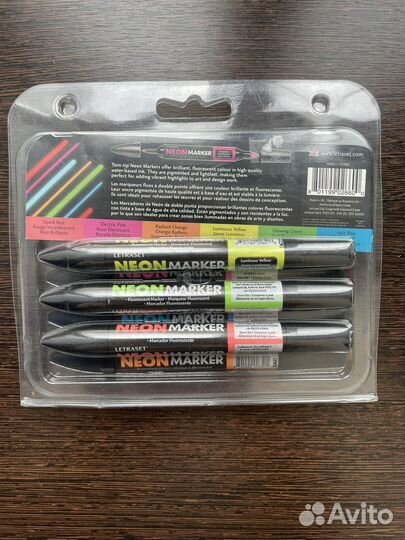 Неоновые маркеры letraset