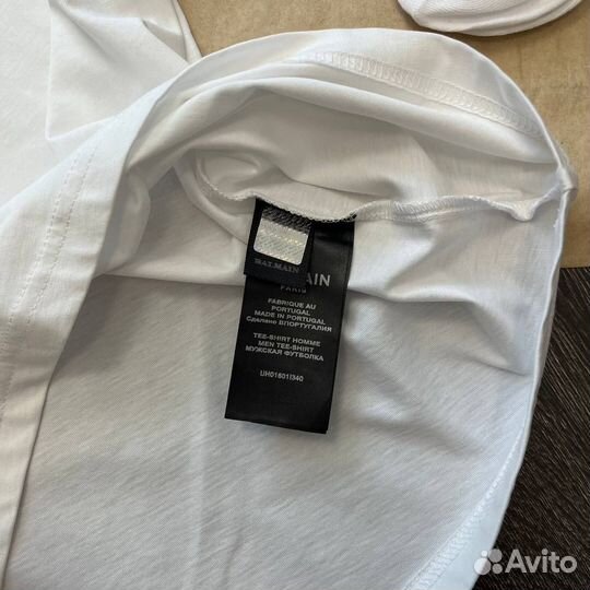Футболка белая balmain XL, XXL