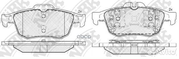 Колодки тормозные дисковые PN0521 NiBK