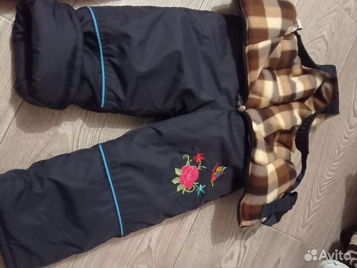 Зимние брюки для девочек 80