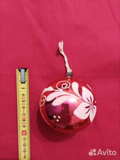 Елочные игрушки шары СССР, 2 шт. большой и средний