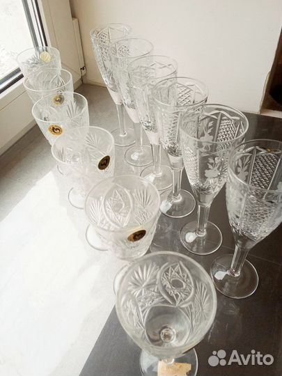 Хрустальные фужеры СССР