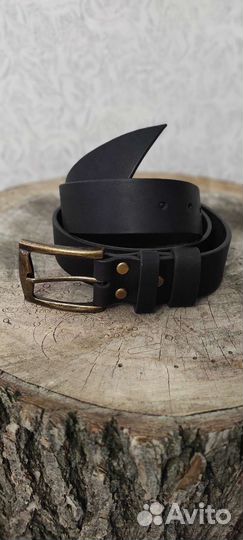 Мужской кожаный ремень ручной работы