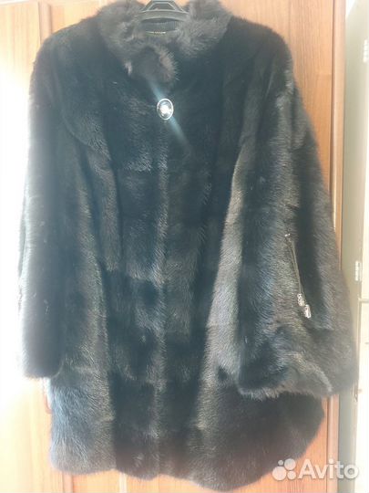 Шуба норковая 48 50 черная