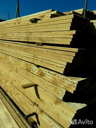 Доска обрезная 25х100х6000мм с доставкой