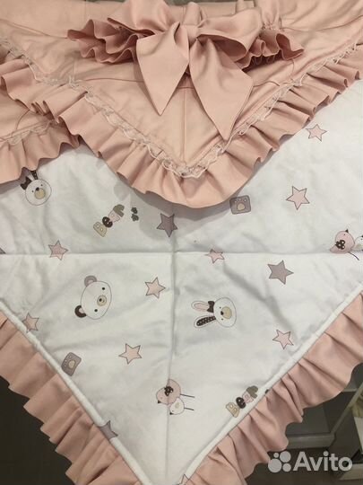 Конверт-одеяло с бантом на выписку