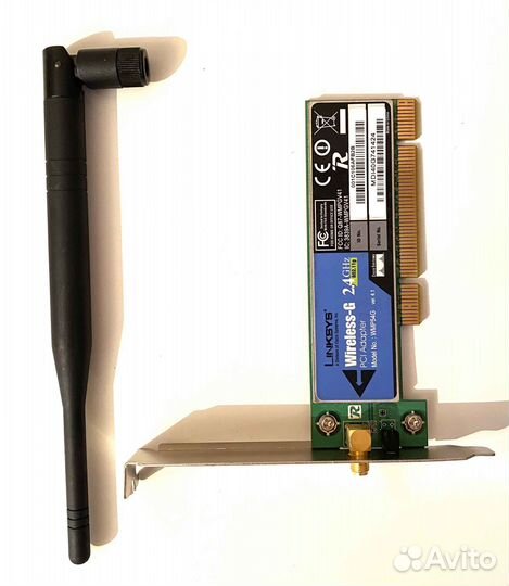 Wifi адаптер Cisco Linksys 2.4GHz 54Mbps, PCI