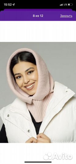 Снуд капор новый