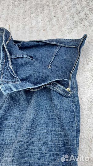 Юбка джинсовая в пол винтаж бохо 46 р