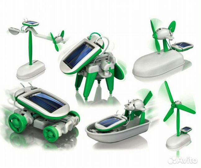 Конструктор Solar Robot Kits набор 6 в 1