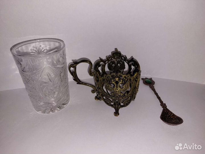 Подстаканник со стаканом