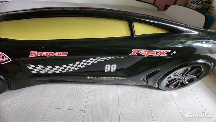 Детская кровать машина с матрасом