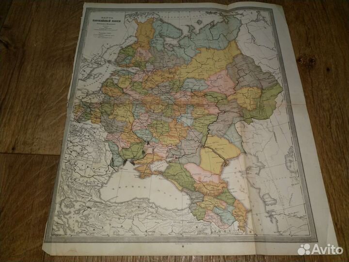 Дореволюционная карта Европейской России