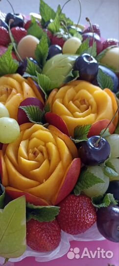 Съедобные букеты из фруктов на день рождения