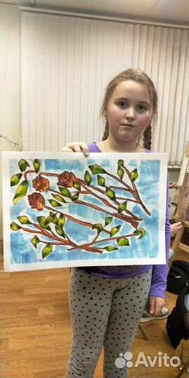 Уроки рисования в студии и online