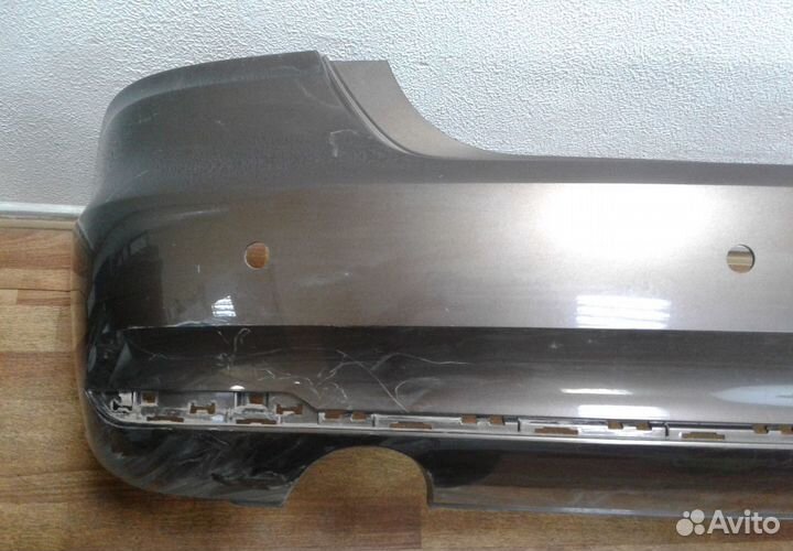 Бампер задний Volkswagen Polo (15) рестайлинг (трещина, слом. бок. крепл.) oem 6ru807421