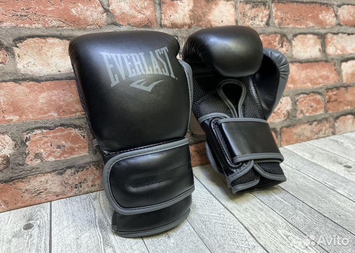 Боксерские перчатки Everlast Powerlock PU 2 Black