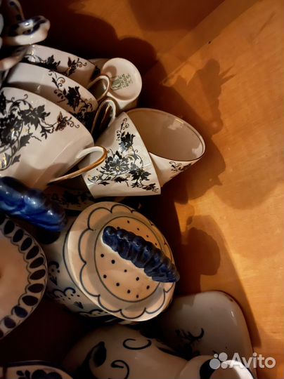 Фарфоровая посуда посуда гжель