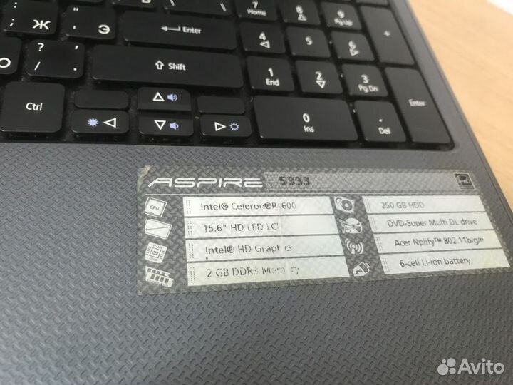 Отличный и рабочий ноут Acer Aspire 5333