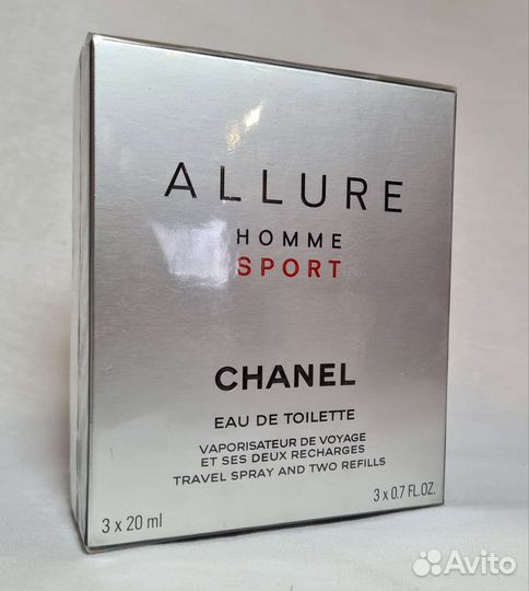 Туалетная вода chanel allure homme sport 3х20 ml