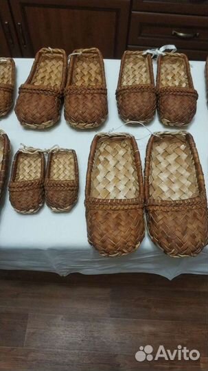 Сувенирные лапти из лыка и вяза. Самые красивые