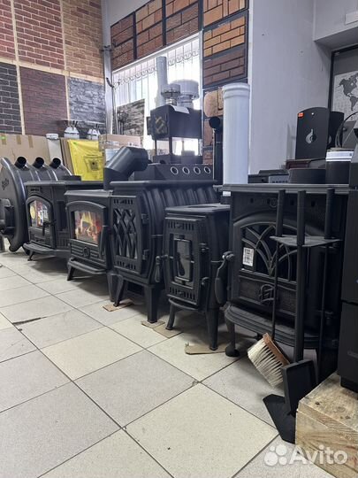 Чугунные печи камины