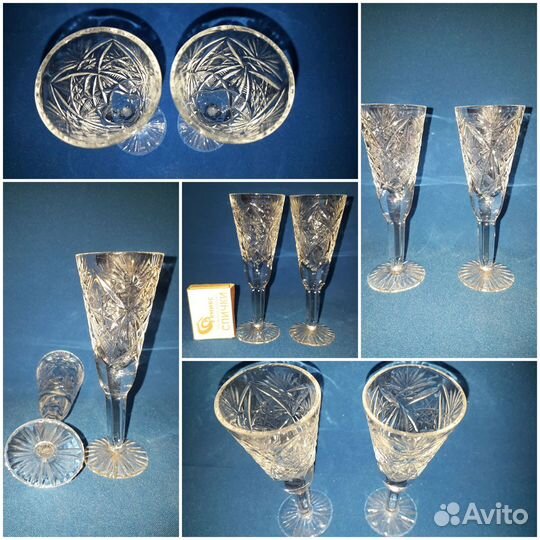 Рюмки, стопки, стаканы. Хрусталь СССР