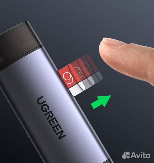 OTG Кардридер Ugreen Type C + USB3.0 (CM304/CM185)