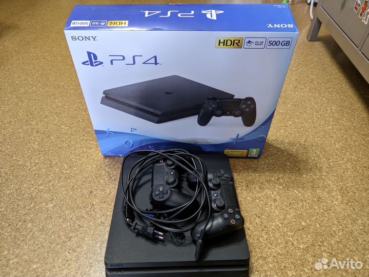 Ps4 slim 500gb 2 геймпада