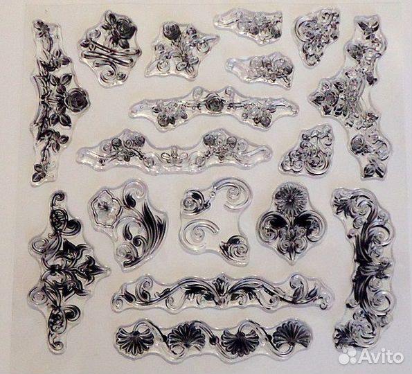 Силиконовые штампы для скрапбукинга, эмбоссинга