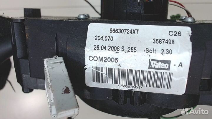 Переключатель поворотов и дворников Peugeot 207, 2008