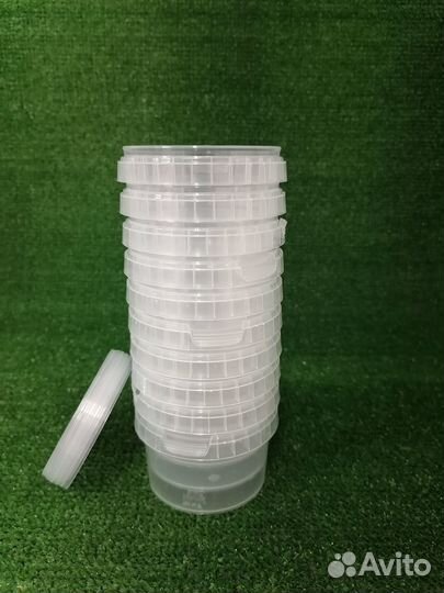 Банка пластиковая с крышкой 280мл PP