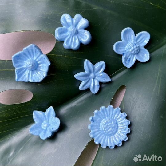 Силиконовый молд - Цветы №1, 8х6см