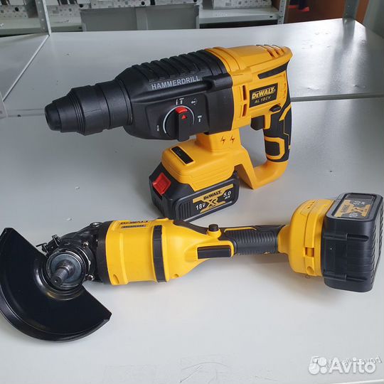 Набор 2в1 Перфоратор болгарка DeWalt