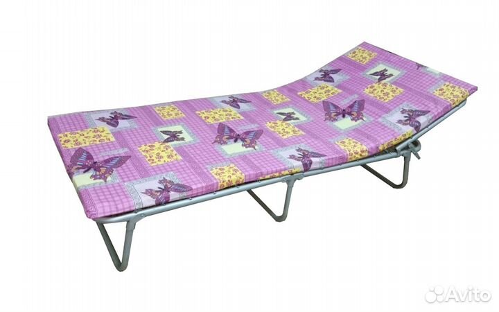 Раскладушка с матрасом новая