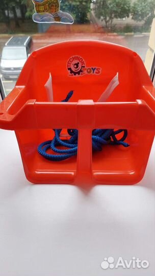 Качели детские подвесные со спинкой