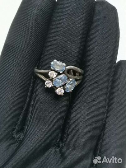 Кольцо Серебро 925 пробы Винтаж СССР (Ч)