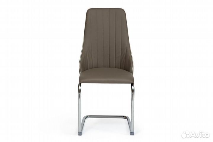 Стул fratelli (mod.8415 ) - 1 шт. в упаковке металл-экокожа-хром, 44х62х97х47см, пепельно-коричневы