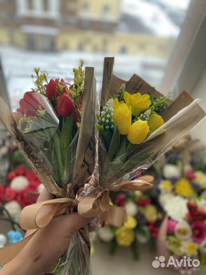 Тюльпаны к 8 марта букет