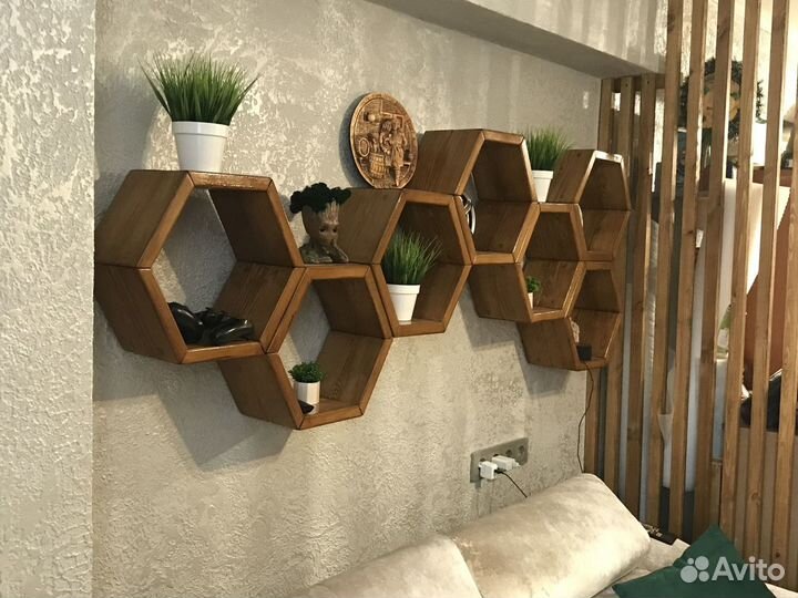 Полка соты массив