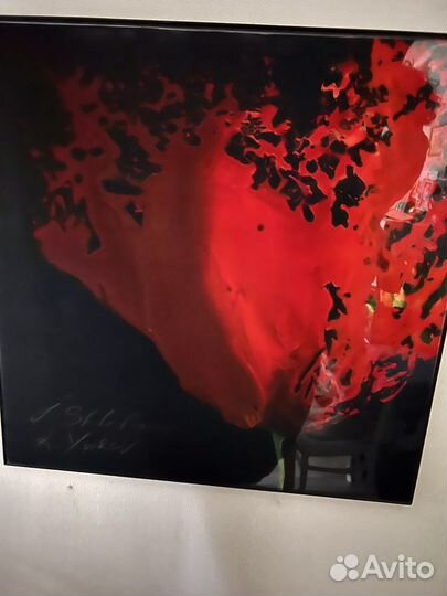 Картина Мак Абстракция (Акрил+Смола)