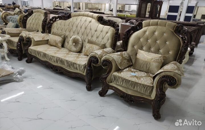 Диван и 2 кресла