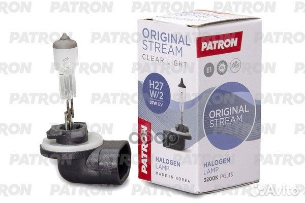 Лампа галогенная H27W/2 12V 27/2W PGJ13 Сделано