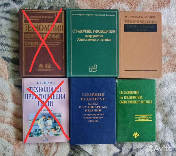 Книги по общепиту и кулинарии