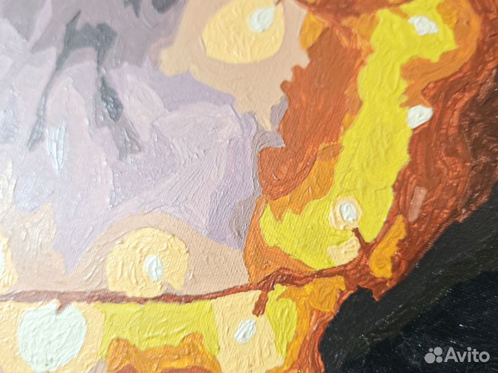 Картина 40*50 Новогодняя лиса