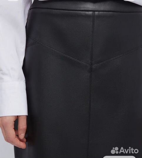 Кожаная юбка 52 размер