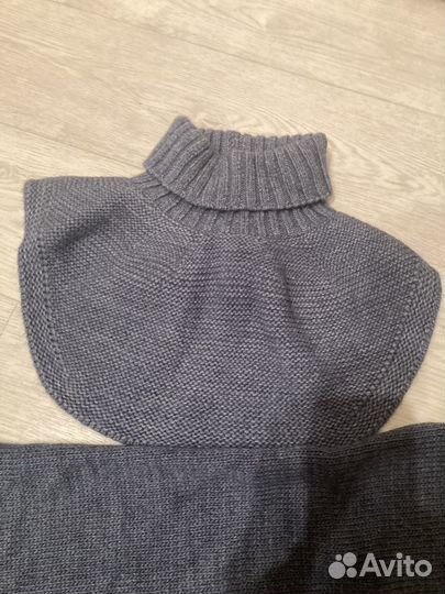 Комплект шапка косынка манишка