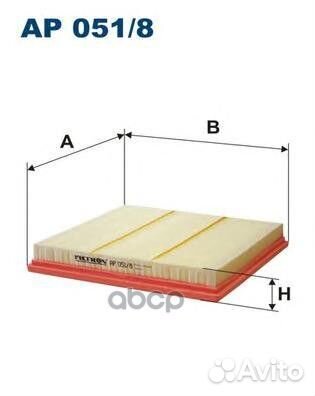 Фильтр возд.chevrolet cruze 1.6/1.8 2009 AP05