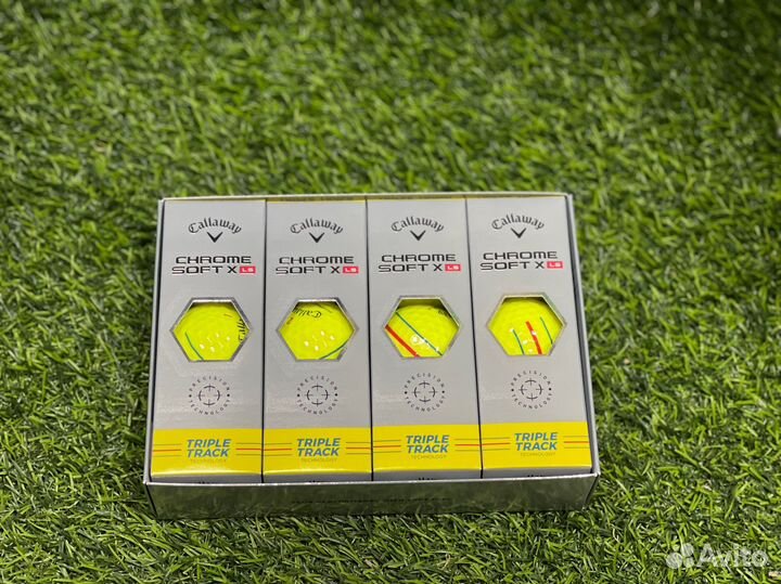 Мячи для гольфа Callaway Chrome Soft желтые